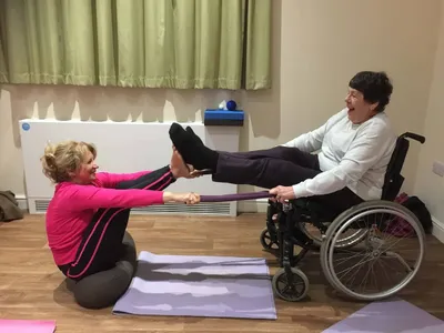 Yoga class with Michelle